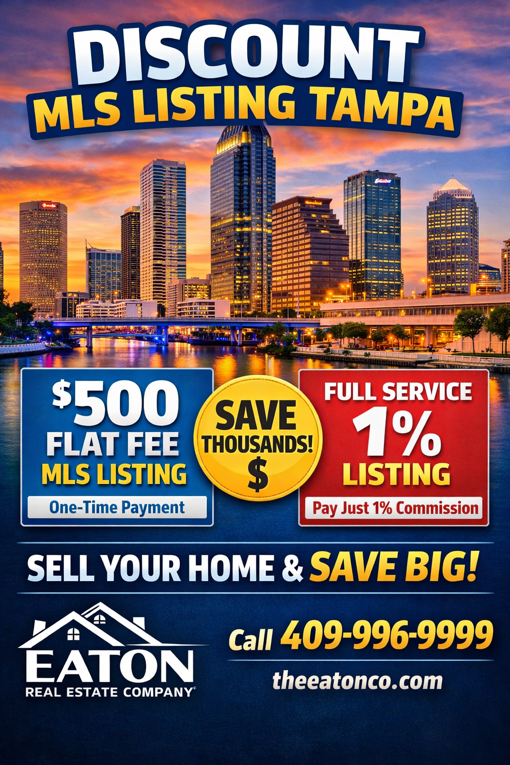 discount MLS listing Tampa Florida Eaton Real Estate Company