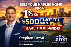 discount MLS listing Naples FL 1 percent listing and $500 flat fee MLS Eaton Real Estate Company
