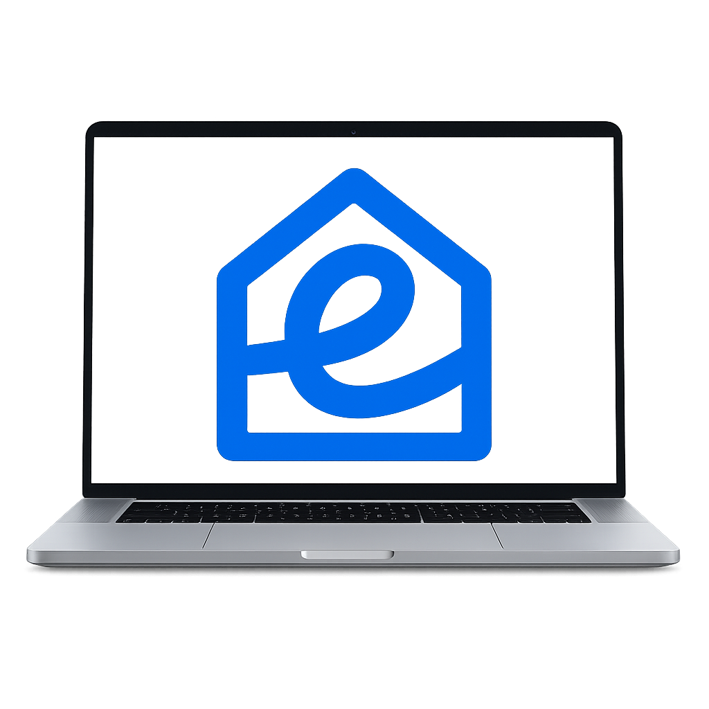Eaton Real Estate Company laptop graphic