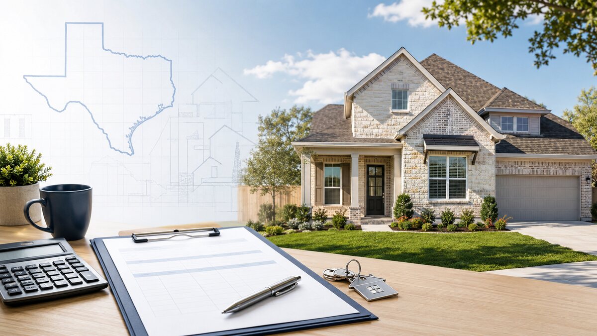Texas home with seller cost worksheet, calculator and keys