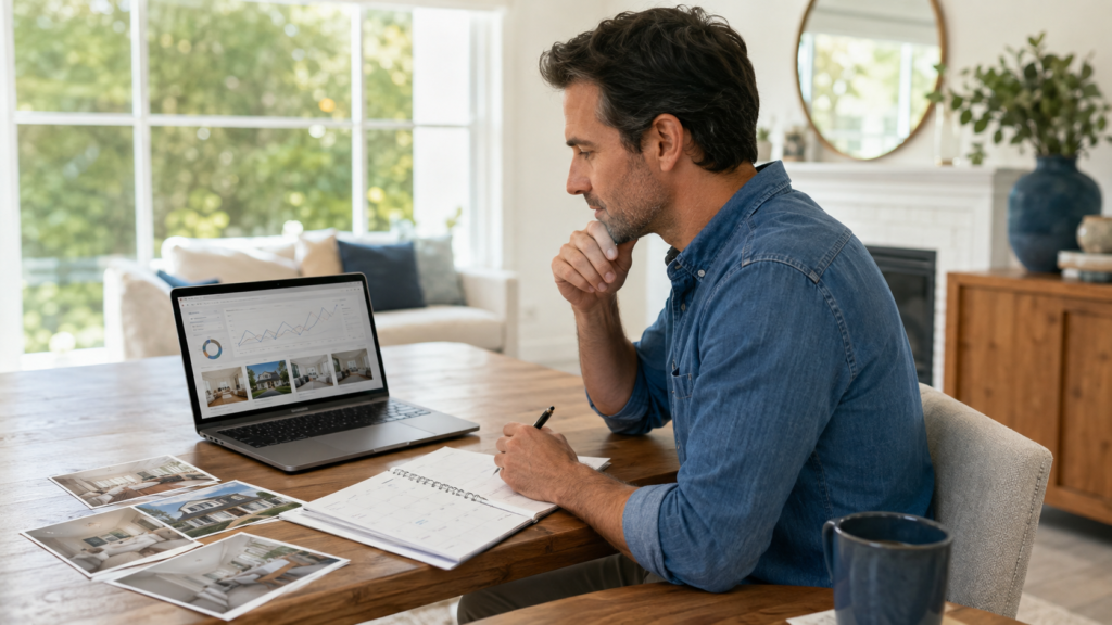 Home seller reviewing listing activity to diagnose why the house is not selling