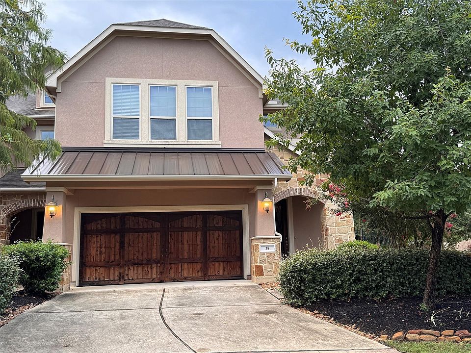 Exterior of the townhome at 35 Dylan Branch Dr in Tomball, Texas