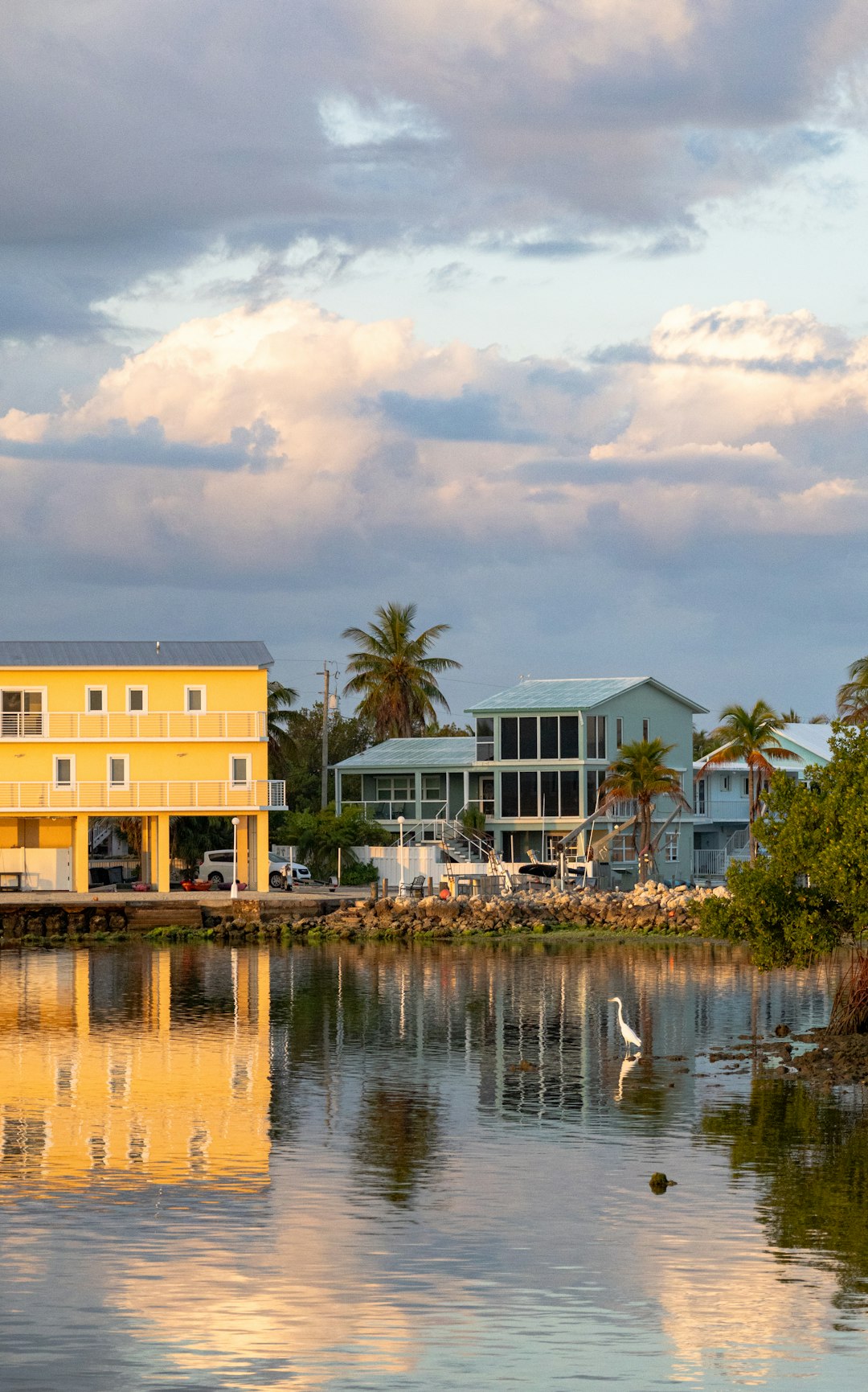 Coastal houses and calm water representing Key West Florida seller coverage
