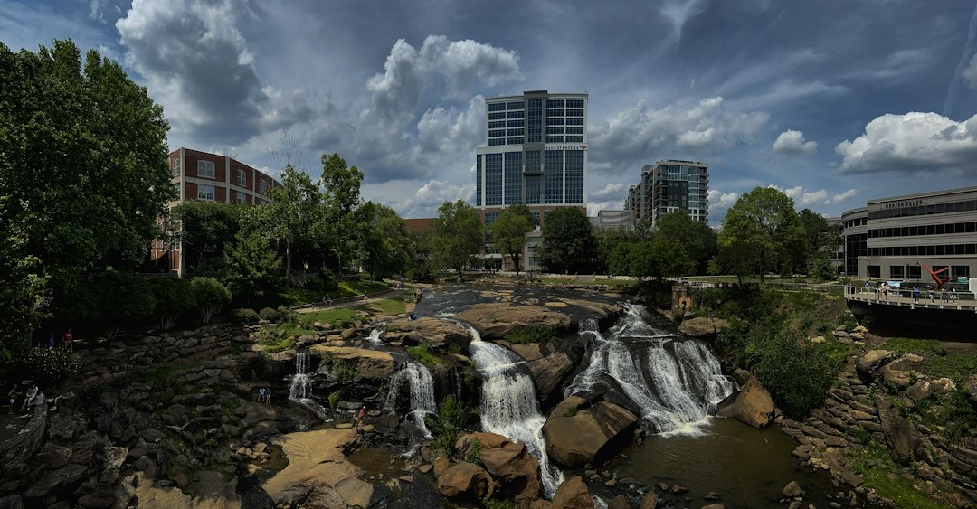 Falls Park in downtown Greenville, South Carolina