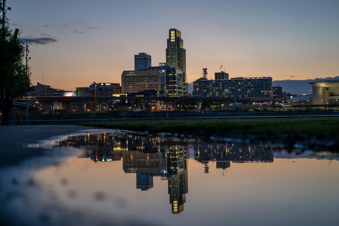 Downtown Omaha Nebraska skyline